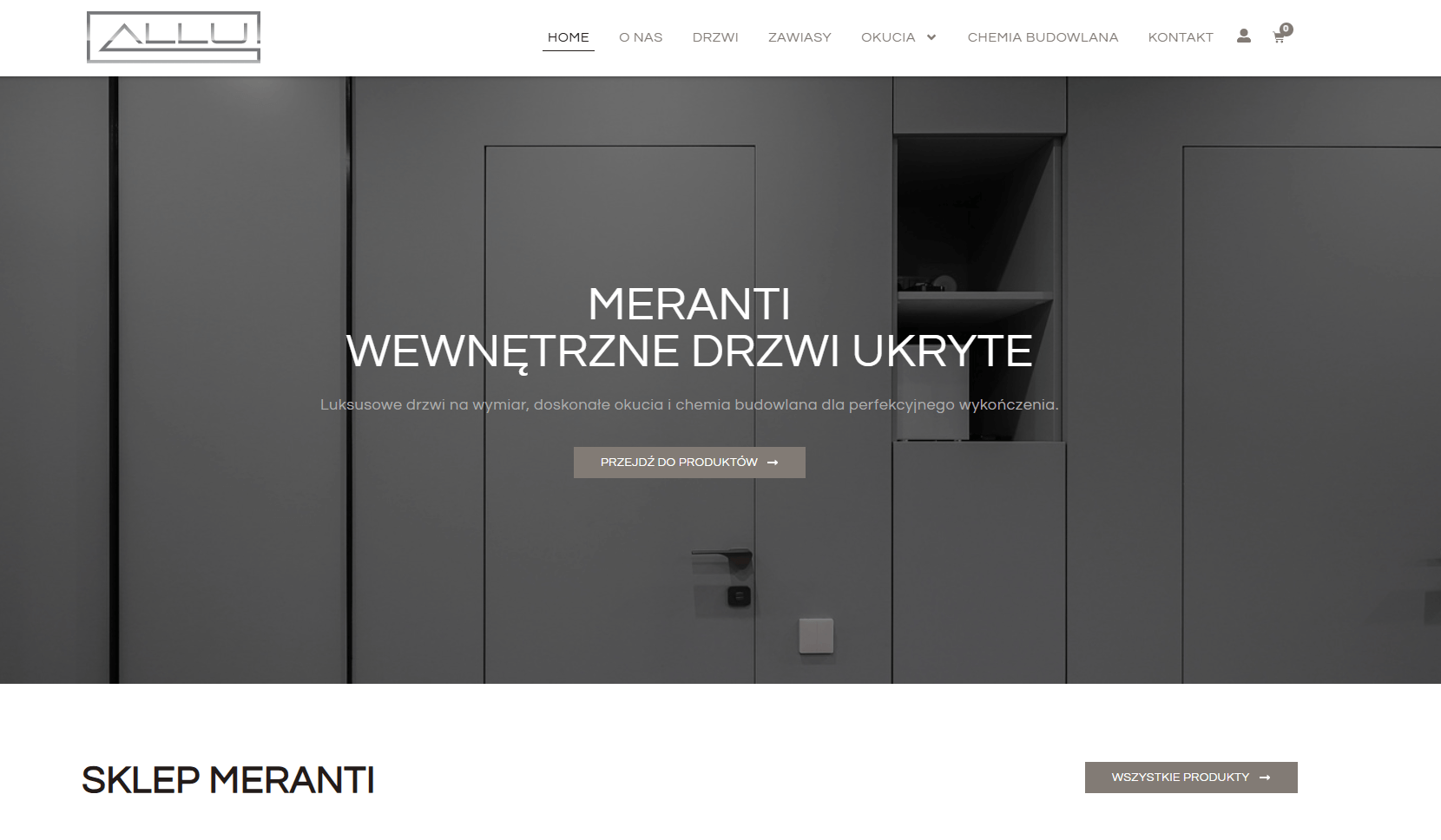 Sklepy internetowe Kielce – realizacja sklepu online dla Meranti