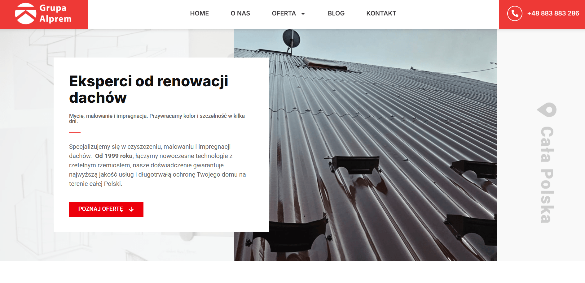 Strony internetowe Kielce – realizacja strony Grupa Alprem przez Nawnet